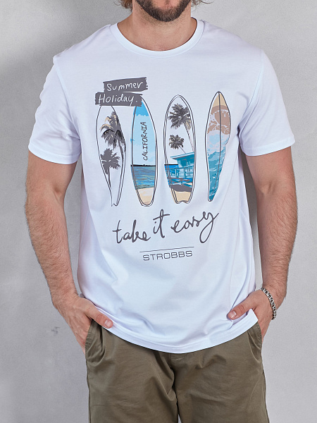 Strobbs TS003 SURF Футболка Муж Strobbs TS003 SURF Футболка Муж